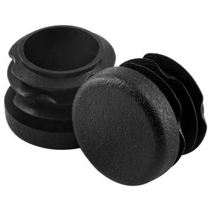 lot 10668 image: Jiozermi 34 Round Plastic Plug, Black Round Plastic End Cap Furniture Finishing Plug for Pipe Post, Chairs and Furniture