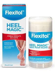 lot 10675 image: Flexitol Heel Magic For Dry Skin or Rough Heels with Shea Butter & Vitamin E, 2.5 Ounce