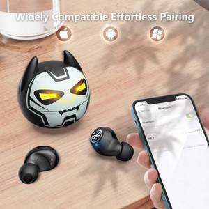 lot 10687 image: Earbuds for Kids, Penguins Kids Headphones Bluetooth with Mic, 85dB Volume Limited, 36Hrs Playtime, Gilrs Boys Earbuds for Small Ears,Touch Control, Waterproof, Kids Earbuds Wireless for SchoolTablet