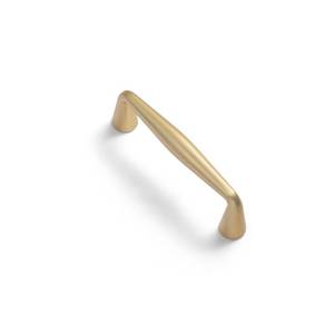 lot 76540 image: Goo-Ki Brushed Brass Zinc Alloy Cabinet Handles - 3(76mm) Hole Center Affordable Luxury Cabinet Pull Hardware for Bedroom, Kitchen, 6 Pack