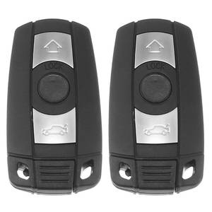 lot 76547 image: X AUTOHAUX 2pcs 315MHz KR55WK49127 Replacement Smart Proximity Keyless Entry Remote Car Key Fob for BMW 1 3 5 6 Series 2006-2014 3 Buttons with Door Key 46 Chip