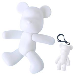 lot 76553 image: Coniuty DIY Fluid Bear Keychain and Figure Painting (9 Inch Blank Mold) for Creative Graffiti Art
