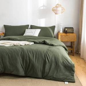 lot 76565 image: COTTEBED Ultra-Soft Cozy Twin Bedding Comforter Sets Bed, Lightweight All Season Use Warm Fluffy, Made with Washed PolyCotton Microfiber Fabric,1 Comforter 1 Pillow Sham, TwinTwin XL Dark Olive Green