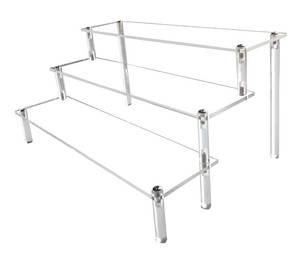 lot 76568 image: Acrylic Riser,Clear Display Risers Stand Perfume Organizer Cologne Acrylic Shelves 3 Tiered Cupcake Shelf for Amiibo Funko POP Figures Food Desserts Holder Collection Cosmetic Vendor Product