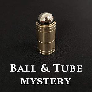 lot 76574 image: SUMAG Ball & Tube Mystery (Brass) Magic Tricks Steel Ball Sink Down into Tube Magic Close Up Illusions Props Gimmick Mentalism Easy