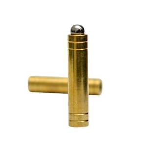 lot 76575 image: MilesMagic Magicians Super Steel Ball and Tube (Brass) Mystery Gimmick  Commanding, Transforming, Shrinking Steel Ball into Brass Tube Real Close Up Magic Trick