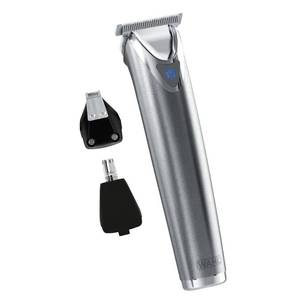 lot 76589 image: Wahl USA Stainless Steel Lithium-Ion Cordless Beard Trimmer for Men - Rechargeable All in One Mens Beard Trimmer with Rotary Ear & Nose Trimmer, & Detail Trimmer - Model 9818A