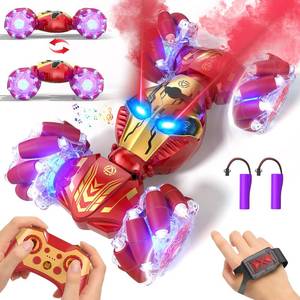 lot 10009 image: Remote Control Car Gesture Sensing RC Stunt Car Toys for Kids Age 3-12 with Eyes Spray & Light & Music, 2.4GHz 4WD Drift Hand Controlled RC Cars Off road for Rotating, Birthday Gift for Boys Girls