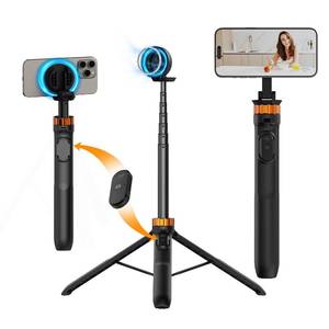 lot 10024 image: K&F Concept 63 Magnetic Selfie Stick Tripod for iPhone, Lightweight Cellphone Stand with Wireless Remote, Compatible with iPhone 16 Pro Max15141312 Series and All Phones