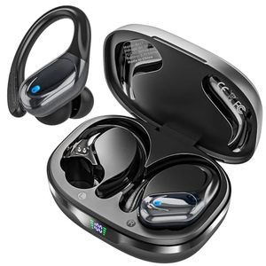 lot 10031 image: Wireless Earbuds Bluetooth Headphones 80hrs Playback Ear Buds Power Display with Noise Canceling Mic Headsets for SportsWorkoutRunning Black
