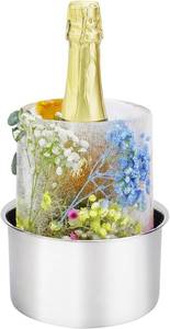 lot 10035 image: Ice Mold,Ice Bucket Mold, Ice Mold Wine Bottle Chiller,DIY Ice Bucket Mold for Wine Champagne and Cocktails,Ideal Gift for Special Parties Weddings Mothers Day Thanksgiving and Christmas
