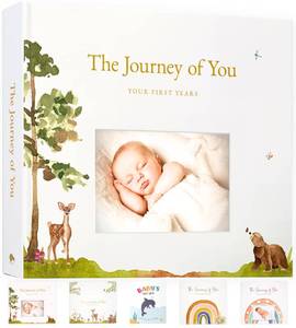 lot 10041 image: Baby Journal Memory Book for Boys or Girls - First 5 Years Woodland Adventure Keepsake - Newborn 1st Milestone Log Photo Album Scrapbook - Gender Neutral Sentimental Pregnancy Gifts for Expecting Moms