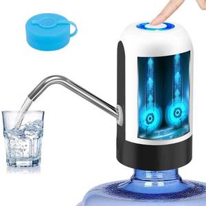lot 10051 image: Myvision Water Dispenser for 5 Gallon Bottle,Portable USB Charging Electric Water Pump, Drinking Water Jug Pump for Home, Kitchen, Living Room, Office,Camping,Universal for 3-5 Gallon (White)