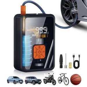 lot 10305 image: Lazyshine Portable Air Pump for Car Tires, 150 PSI Tire Inflator Cordless with LED Light, Rechargeable Auto Shut-off Air Compressor 2X Fast Inflation Tire Pumps for Car Bike Motorcycle Ball