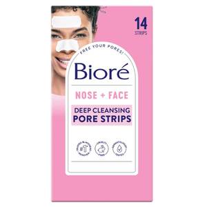 lot 10307 image: Bior NoseFace Blackhead Remover Strips, Deep Cleansing Strips for Nose, Chin, or Forehead, Instant Blackhead Removal and Pore Unclogging, Oil-free, Non-Comedogenic Use
