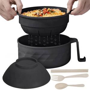 lot 10314 image: CD HOME 30oz Microwave Ramen Bowl,Ramen Bowl Set,Ramen Bowl With Chopsticks and Spoon, College Dorm Room Essentials for Girls for Boys, Apartment Essentials, BPA-Free