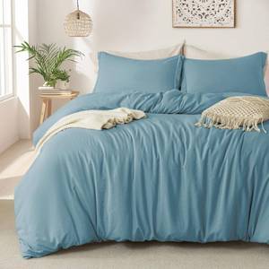 lot 10321 image: MILDLY Super Soft Duvet Cover 2pcs - 100% Washed Microfiber October Mist Sage Comforter Cover Set with Zipper Closure & Corner Ties (No Comforter)