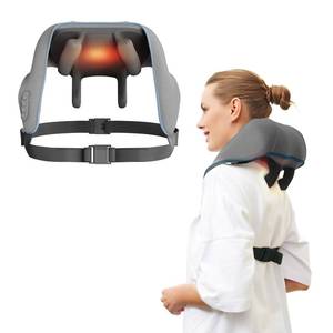 lot 10393 image: FlaoAito Neck Massager for Pain Relief Deep Tissue,5D Kneading Massage Pillow for Neck, Back, Shoulder with Heat, Gifts for Women Men Mom Dad, Grey