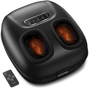 lot 10509 image: RENPHO Foot Massager with Heat, FSA HSA Approved Products Only, Shiatsu Heated Foot Massager Machine with Remote for Plantar Fasciitis, Gifts for Women, Fits Men Size Up to 11 - Retail $96.15