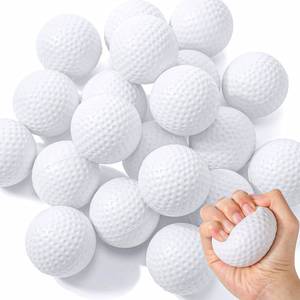 lot 10561 image: Libima 20 Pcs Mini Golf Stress Ball Bulk 2.5 Inch Foam Practice Balls Stress Relief Sports Stress Ball with Storage Bag for Golf Birthday Party Favors School Carnival Reward Gift(White)