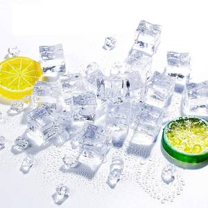 lot 10566 image: 50 Pcs 20mm Clear Fake Ice Acrylic Decorative Ice Cubes Display for Home Decoration Wedding Centerpiece Vase Fillers,Photography Props&Kitchen Decoration