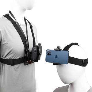 lot 10580 image: PellKing Mobile Phone Chest Strap Harness Mount Head Strap Holder Kit for POVVLOG,Cell Phone Clip Compatible with iPhone,Samsung,GoPro Hero 9, 8,7, 6, 5, 4, 3,2, 1,AKASO,DJI Osmo,and Action Cameras