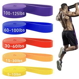 lot 10706 image: HAPBEAR Pull Up Assistance Bands - Pull Up Bands - Resistance Bands - Exercise Bands Resistance Bands Set of 5 - Workout Bands for Working Out, Stretching, Muscle Training