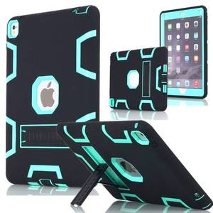 lot 10713 image: iPad Pro 12.9 Case,AICase Heavy Duty Hybrid Shockproof Hard Case Cover Rubber Stand for 2017(A1670A1671) Apple iPad Pro 12.9 inch (BlackMint Blue)