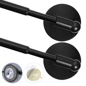lot 10734 image: Heavy Duty Magnetic Curtain Rods for Metal Door (16-28 Pack 2 Bronze) Magnetic Cafe Curtain Rod with Strong Magnet & Suction-Cup (Patent Pending)