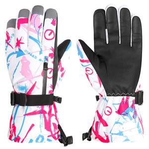 lot 10744 image: Azarxis Kids Winter Thermal Gloves, Children Waterproof Skiing Glove Touch Screen Windproof Keep Warm for Snowing, Skiing, Snowboarding, Cycling, Outdoor Activities (Rose Red, 6-8 Years Old)