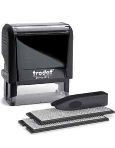 lot 10752 image: Trodat Printy Economy Self-Inking Do It Yourself, Customizable Message or Address Stamp, Impression Size 34 x 1-78 Inches, Black (5915) (USS5915)