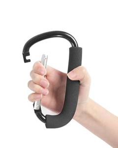 lot 10753 image: Stroller Hooks, 6.3 Large Stroller Clip, Stroller Hooks for Hanging Bags and Shopping, Stroller Accessories for Mommy, Large Carabiner