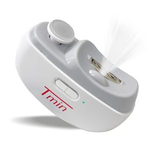 lot 10784 image: TMIN Electric Nail Clipper with Light & 2 Speeds, Nail Polisher 2 in 1 Design, Nail Clip Storage, USB Rechargeable Safety Electric Nail Trimmer Suitable for Babies,Kids, Adults and Seniors - White