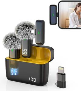 lot 10786 image: NPTCL Wireless Microphone for Android Lav Mic USB C Lavalier Microphone Type C Lapel Mic for iPhone 1516 iPad Video Recording Vlog TikTok Instagram - 24H Charging Case Noise Reduction