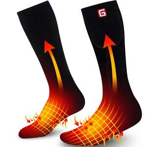 lot 76243 image: GEMSTONEGO Electric Heated Socks for Teenagers Youth,Rechargeable Battery Powered Operated Heated Socks for Middle Senior High School (Black)