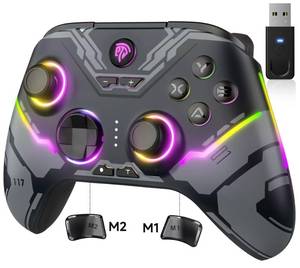 lot 76285 image: EasySMX X15 PC Controller - Enhanced Wireless Bluetooth Controller with Hall JoysticksHall TriggersRGB Lighting - No Stick Drift, No Dead Zone - Work for Windows PC, Android, Steam and Switch