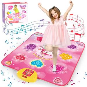 lot 77394 image: Diophso Unicorn Dance Mat, Unicorn Toys for Girls Age 4-6, Girls Toys Age 6-8, Adjustable Volume with LED, 6 Game Modes, Electronic Dancing Mat as Christmas Birthday Gift for 3 4 5 6 7 8 9 Girls