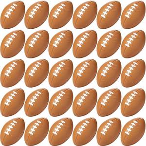 lot 34813 image: Blulu 50 Pack Mini Football Bulk 2.17 Foam Football Party Favor Stress Ball Small Sports Valentines Ball for Birthday Carnival Reward Party Bag Gift Filler