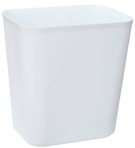 lot 34833 image: Nipogear 3 Gallons Efficient Trash Can Wastebasket, Fits Under Desk, Kitchen, Home, Office (White, 3 Gallons)