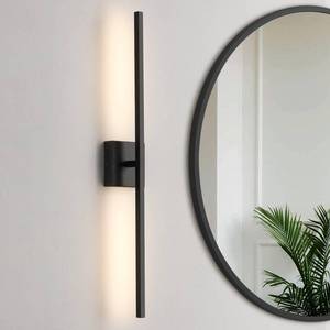 lot 34863 image: CCYCOL Black Bathroom Light Fixtures 360° Rotatable Black Vanity Lights for Bathroom LED Dimmable 30 inch Modern Wall Sconce with 3500K Warm Light Bathroom Sconce Over Mirror - Retail $76.57