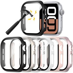 lot 34868 image: 6 Pack Hard PC Case Compatible with Apple Watch Series 10 46mm with Tempered Glass Screen Protector,Rontion Ultra-Thin Scratch Resistant Full Protective Bumper Cover for iWatch 10 46mm Accessories