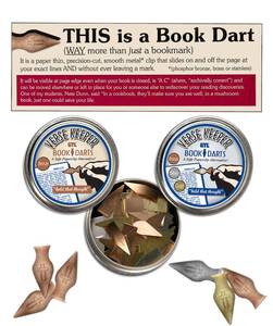 lot 34869 image: G.T. Luscombe Company, Inc. Verse Keeper Book Darts Tin � Mixed Colors  Safe to use on Thin Bible Paper  No Tearing, Stains or Marks and Reusable  Compact Tin  Bronze, Silver and Gold (Tin of 40)