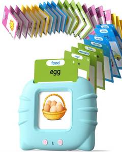 lot 34896 image: Airbition Talking Flash Cards for Toddler 1 2 3 4 Year Olds, Language Learning and Montessori Toys with 224 Words, Pocket Speech Therapy and Autism Toys, Childrens Sensory Educational Device