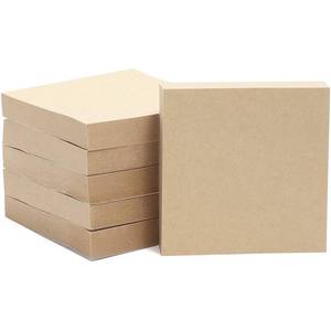 lot 34913 image: 6-Pack Kraft Paper Sticky Notes 3x3 inch, Brown Self-Adhesive Memo Notepad Set, Self-Stick Note Pads for Office Work, Home, School, Teachers, 100 Sheets Per Pad