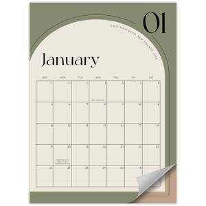 lot 34926 image: Aesthetic 2025 Magnetic Fridge Calendar - Runs Until December 2025 - The Perfect Monthly Refrigerator Calendar With Minimal Designs for Easy Organizing