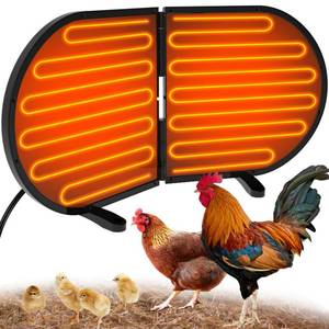 lot 34949 image: Tepoal Large Chicken Coop Heater for Winter, 220 Watts Foldable Heat Chicken Heater, Waterproof Radiant Chicks Heaters for Coop, Heater with 2 Heating Plates for Chick Kitten Puppy Pets Animals