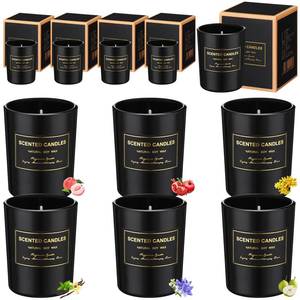 lot 34962 image: MTLEE 12 Pcs Candles for Home Scented Candles Gift Set for Women Long Lasting Aromatherapy Jar Candle Bulk Soy Wax Candles for Birthday Teacher Thanksgiving Anniversary