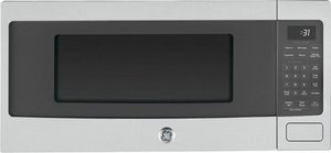 lot 6504 image: GE Profile - 1.1 Cu. Ft. Countertop Microwave with Sensor Cooking and Built-In Capable Option - Stainless Steel - Retail $479.99