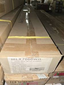 lot 6535 image: Case of 1in 70X60 Vinyl Mini Blinds