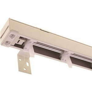 lot 6544 image: (2) Designer s Touch 1100AL-78 OB White Aluminum Headrail for 3-12 in Vertical Blind - 78 In. W - Retail $83.84 each